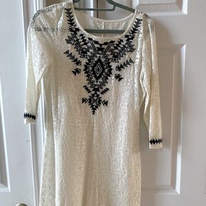 Express lace mini dress
